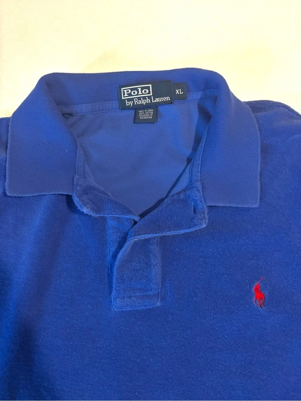 Polo by Ralph Lauren Royal Blue Short-Sleeve Polo with Red Pony